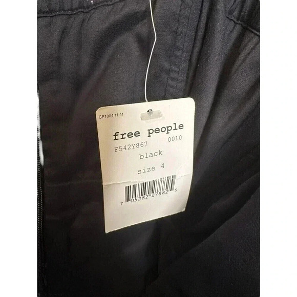 Free People Black Strapless Mini Dress Size 4 NWT - Picture 3 of 4